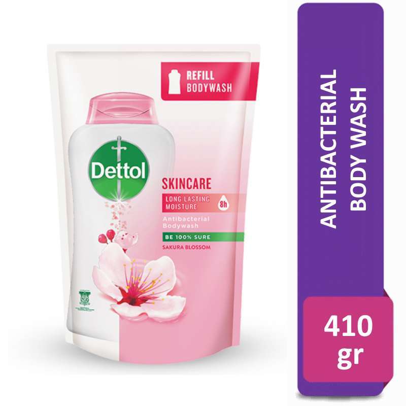 Promo Dettol Body Wash Skincare Sakura Blossom Pouch 410 Gr Diskon 12