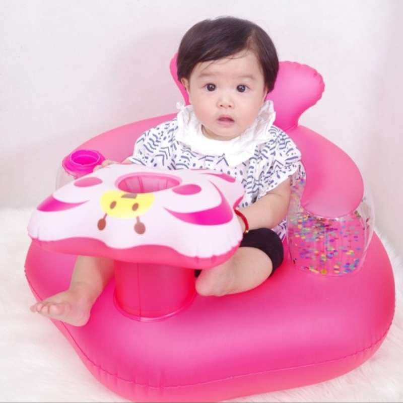 Jual Kursi Duduk Bayi / Sofa Tiup Bayi Untuk Belajar Duduk Dan Makan