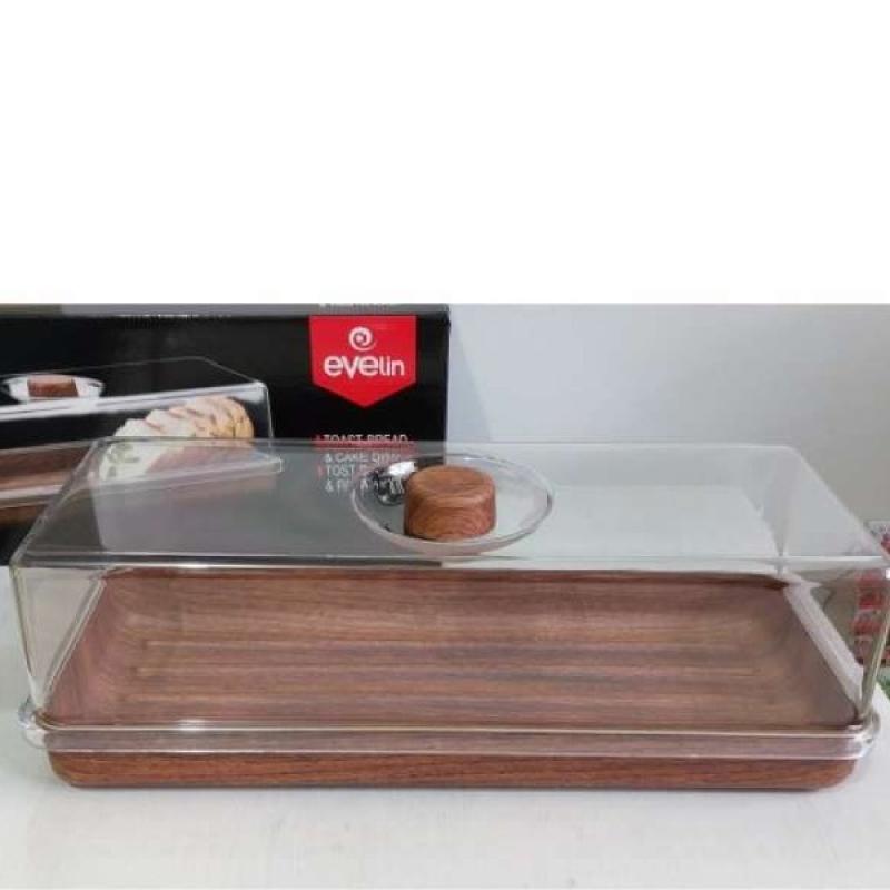 Jual BREAD AND CAKE DISH / EVELIN WADAH SAJI ROTI DAN KUE DENGAN TUTUP
