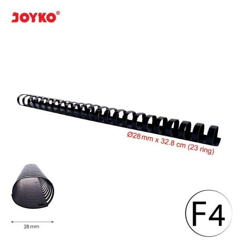 Jual [1 Box] Rpc 23-28 Oval Joyko Binding Ring Plastic Comb Spiral F4 ...