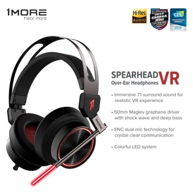 Promo 1more H1005 Usb Gaming Headphone Spearhead Vr 7.1 Surround Led ...