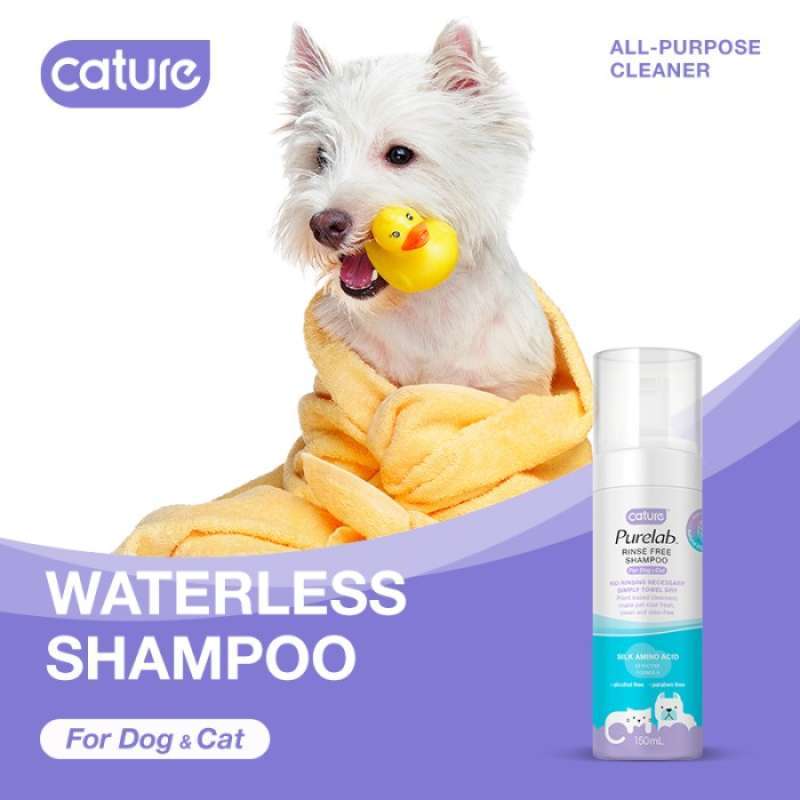 Promo cature purelab series rinse free shampoo (no water needed) Diskon