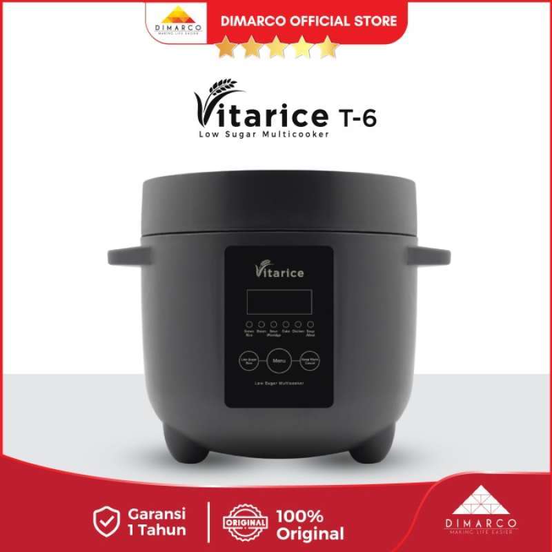 Promo Vitarice T6 Low Carbo Rice Cooker Penanak Nasi Rendah Gula Karbo