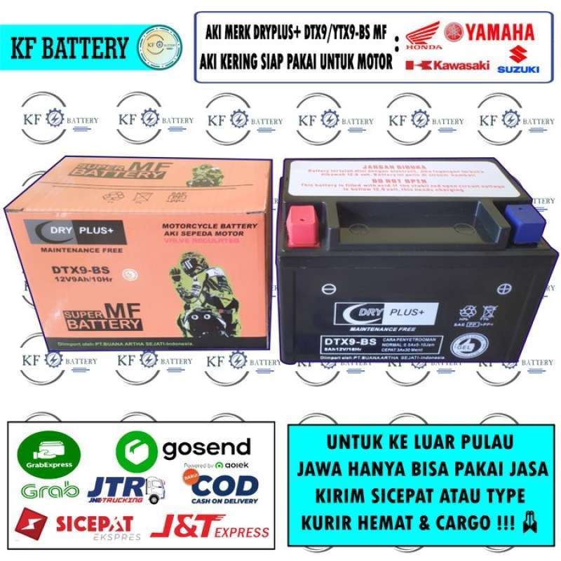 Jual Aki Motor Ninja 250 Fi, Ktm Duke 250 Ytx9-bs / Dtx9-bs Mf Di