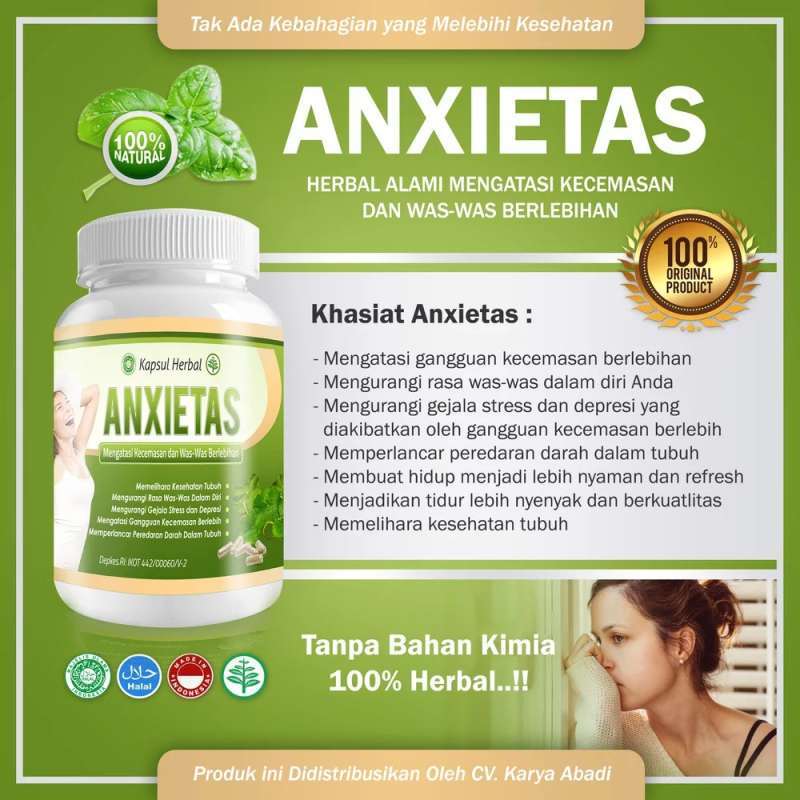 Promo Obat Stress Anti Depresi, Waswas, Cemas Berlebihan Herbal