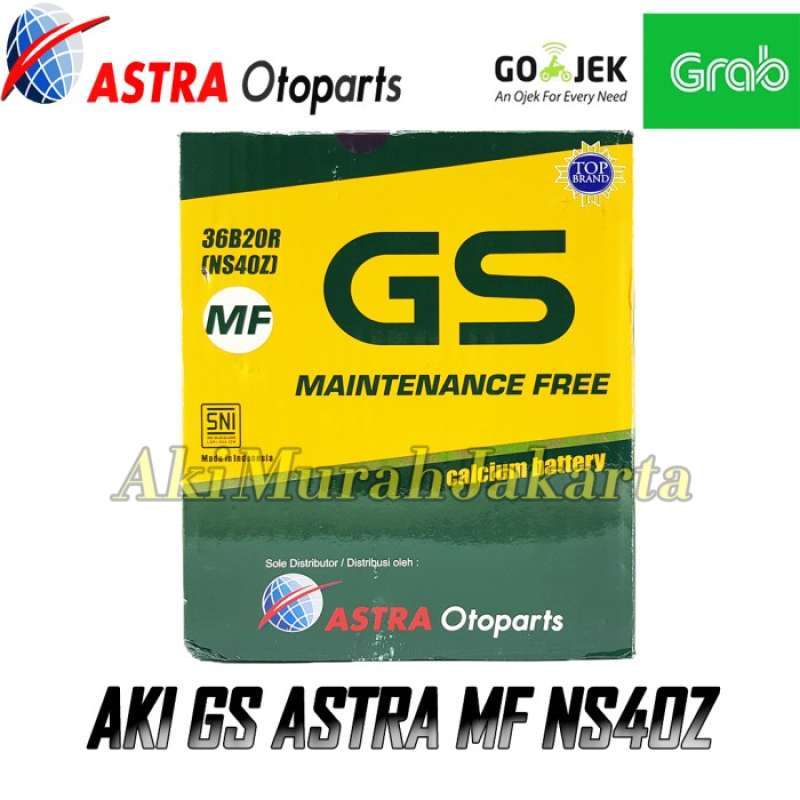 Jual Aki Mobil Daihatsu Feroza Gs Mf Astra Ns40z 12v / 35ah (aki Kering