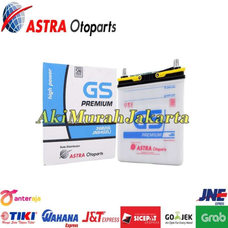 Jual Aki Mobil Honda Freed Gs Astra Premium Ns40zl Aki Basah 12v / 35ah