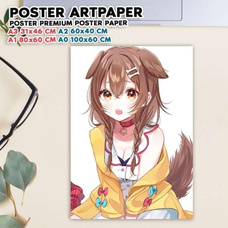 Jual Poster Inugami Korone Fans Korone-suki Hiasan Dinding Tema Anime ...