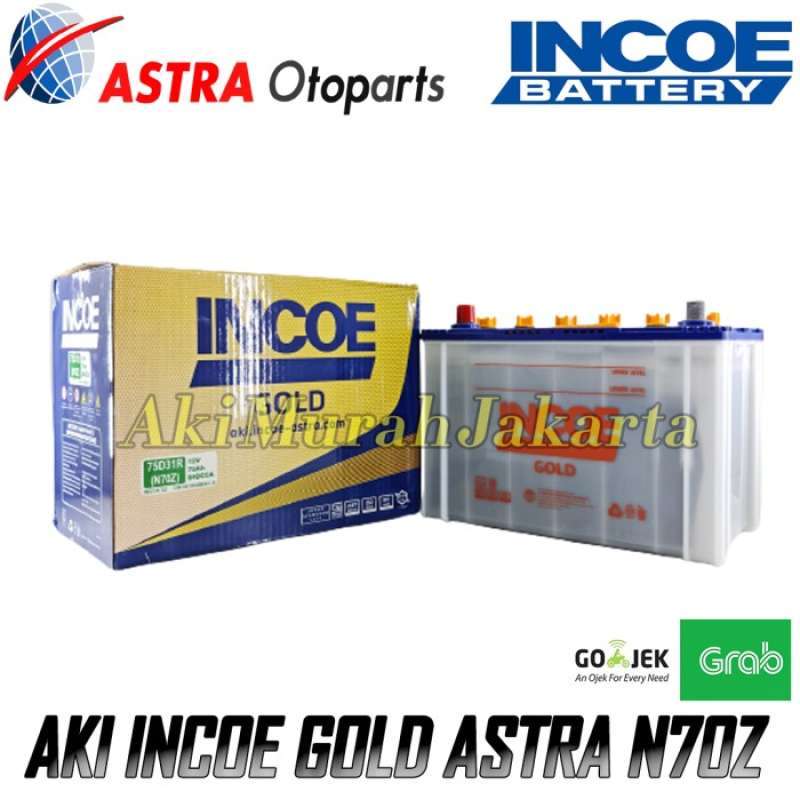 Jual Aki Mobil Mitsubishi Kuda Diesel N70Z INCOE GOLD ASTRA Aki Basah