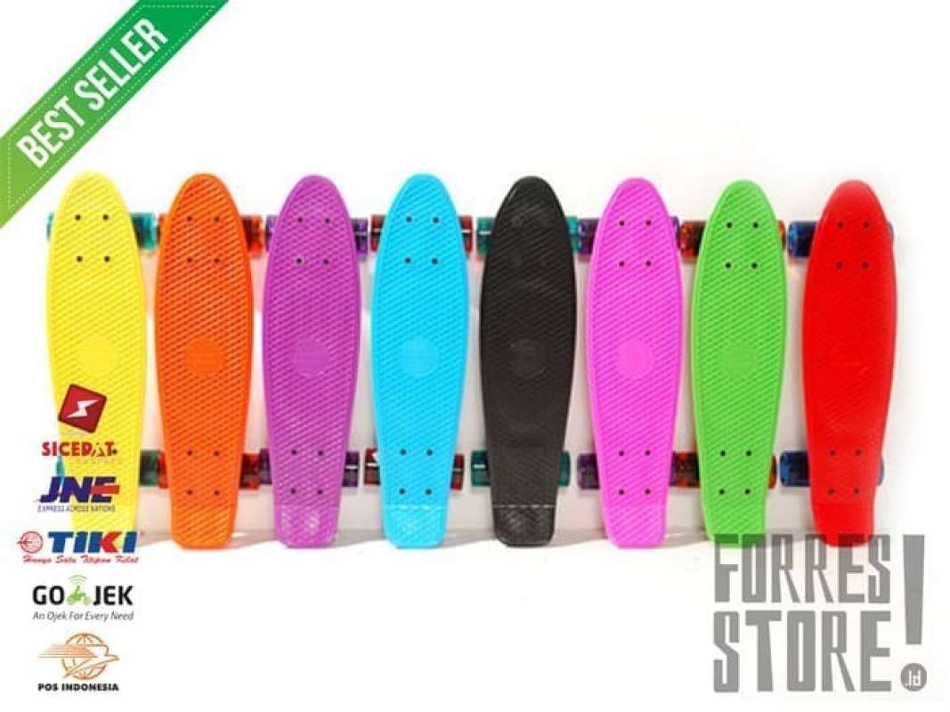 Jual Papan Skateboard PENNY BOARD BANANA BOARD FISHBOARD PU KARETWHEELS
