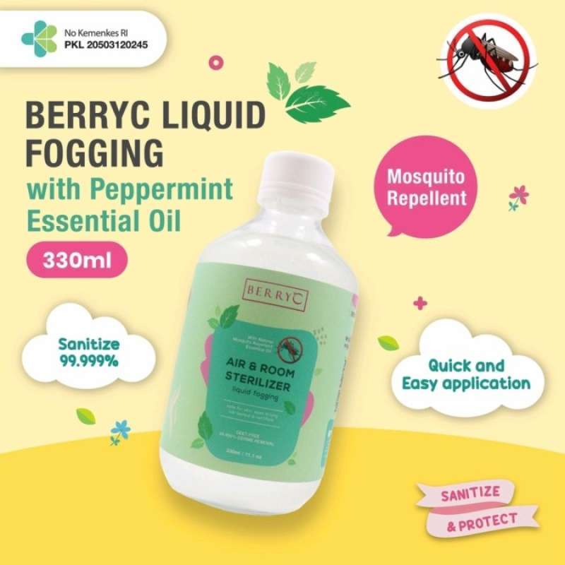 Jual BerryC Liquid Fogging Mosquito Pengusir nyamuk 330ml peppermint Multicolor di Seller Ally
