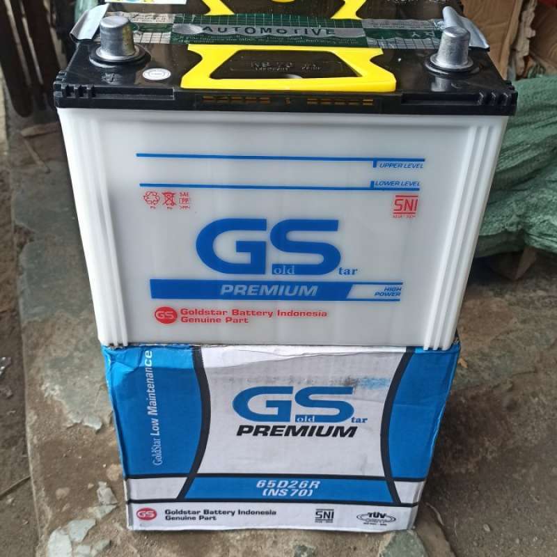 Jual Aki Accu NS70 12V 65AH 65Amper 65D26R Aki Basah di Seller Govetz