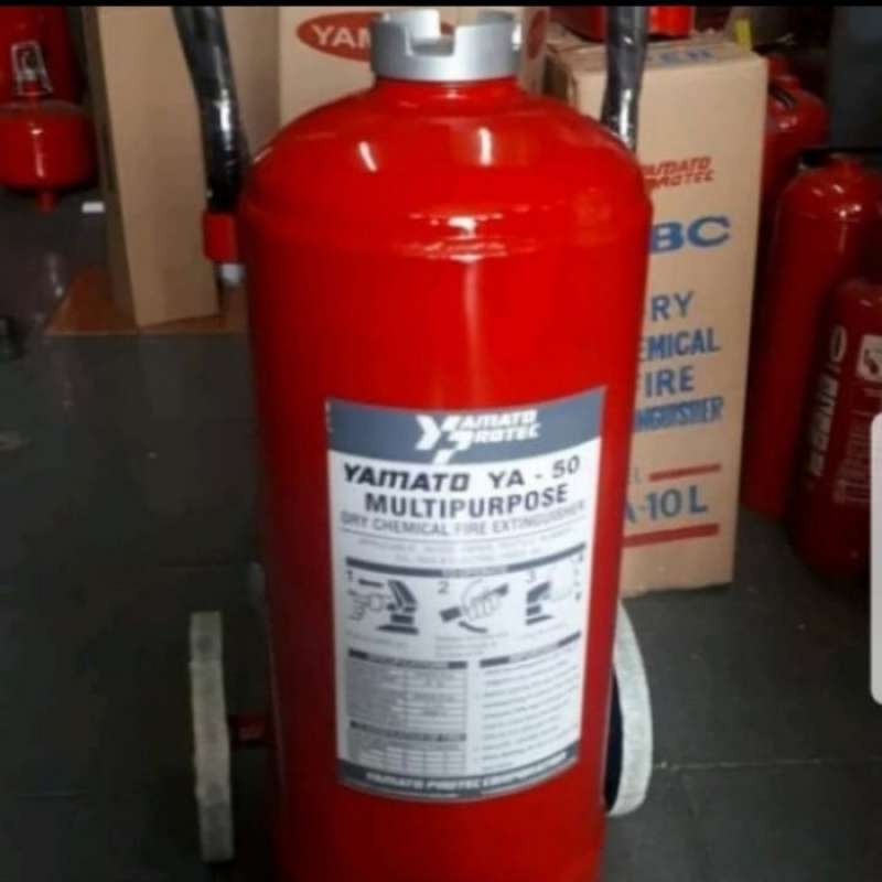 Jual Apar Yamato 20 Kg + Troli Dcp Powder Fire Extinguisher Di Seller