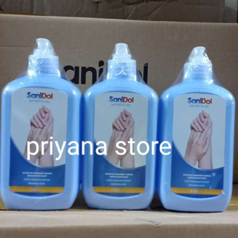 Promo Sanidol Antiseptic Hand Cleaner Gel 500 ml Diskon 33 di Seller
