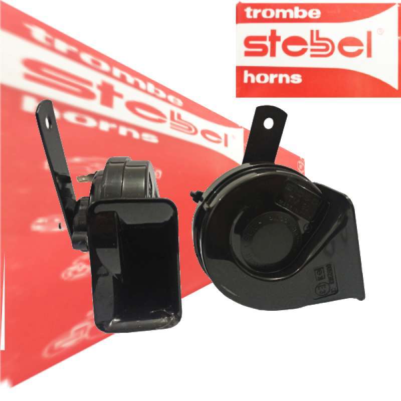 Jual Klakson Keong Stebel 12v Hitam Black Tanpa Relay Hitam di Seller