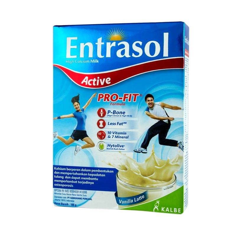 Jual Entrasol Active Vanila Latte Susu Formula [160 g 