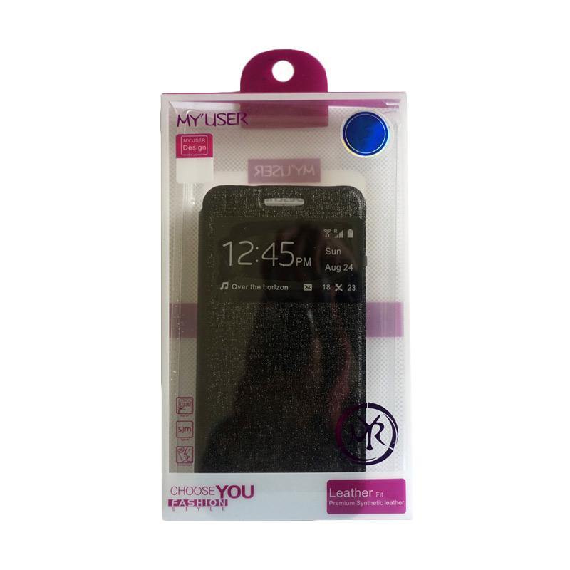 jual myuser flip cover casing for andromax es hitam jual myuser flip cover casing for andromax es hitam