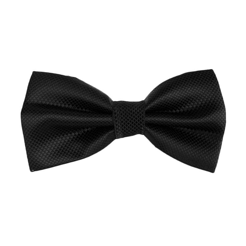 Jual Dasi Kupu Kupu Tekstur Pria with Box Hitam Online Jual Dasi Kupu Kupu Tekstur Pria with Box Hitam Online