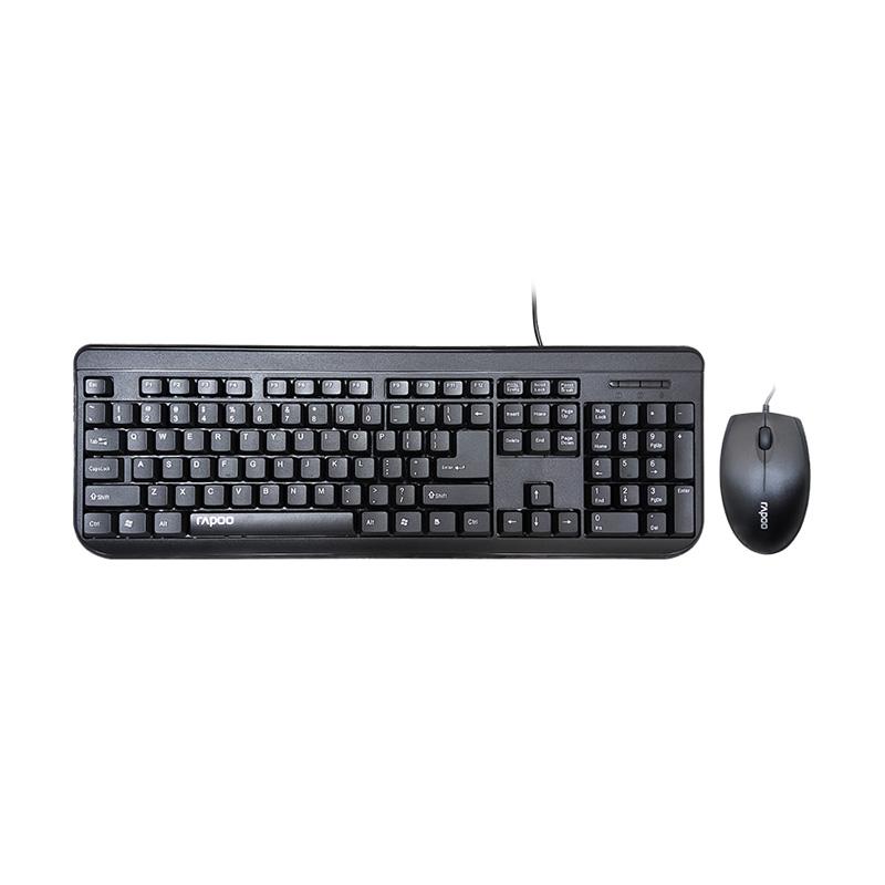 Rapoo Wired Combo Nx 1700 Hitam jual rapoo nx 1700 wired combo set mouse dan keyboard Rapoo Wired Combo Nx 1700 Hitam jual rapoo nx 1700 wired combo set mouse dan keyboard