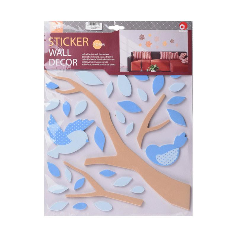 Jual Crystal HOR007 3D Wall Sticker Bird Stiker Dinding 