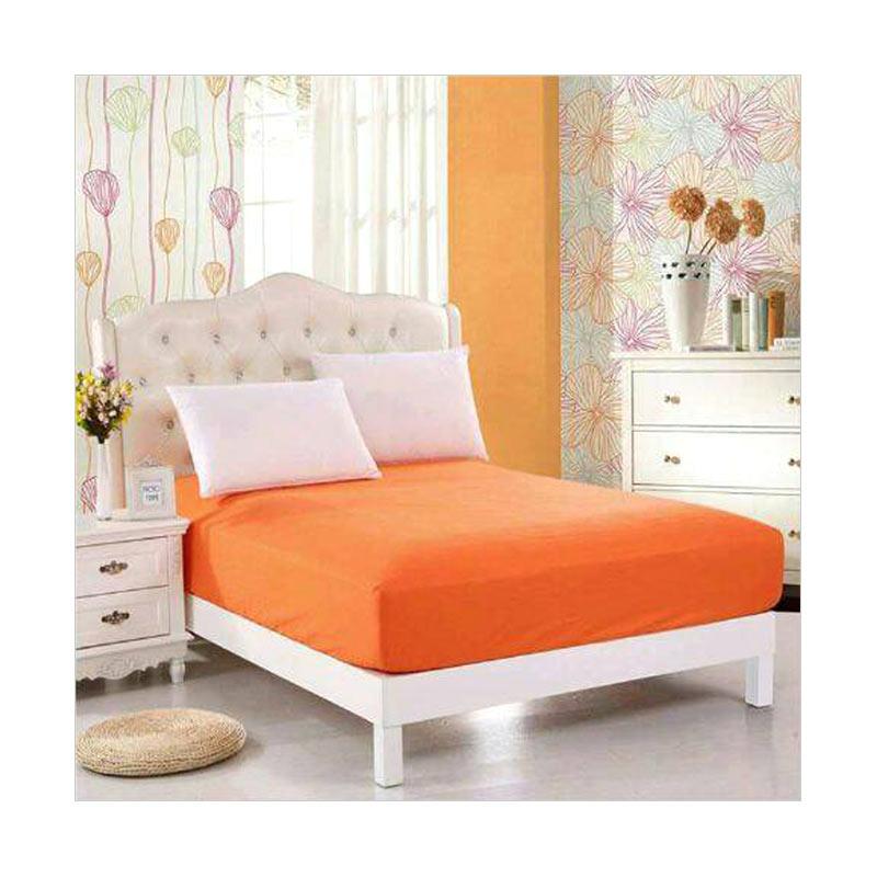 Jual Ellenov Waterproof Sprei - Orange [Tinggi 20 cm 