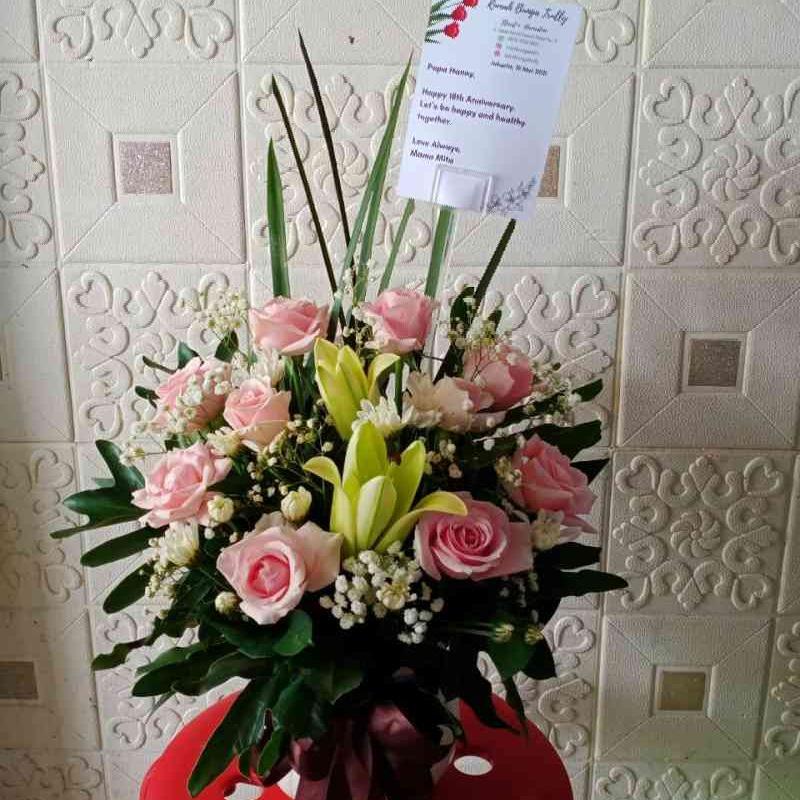 Jual BUNGA MEJA | RANGKAIAN BUNGA SEGAR | FLOWER TABLE | BUNGA MEJA