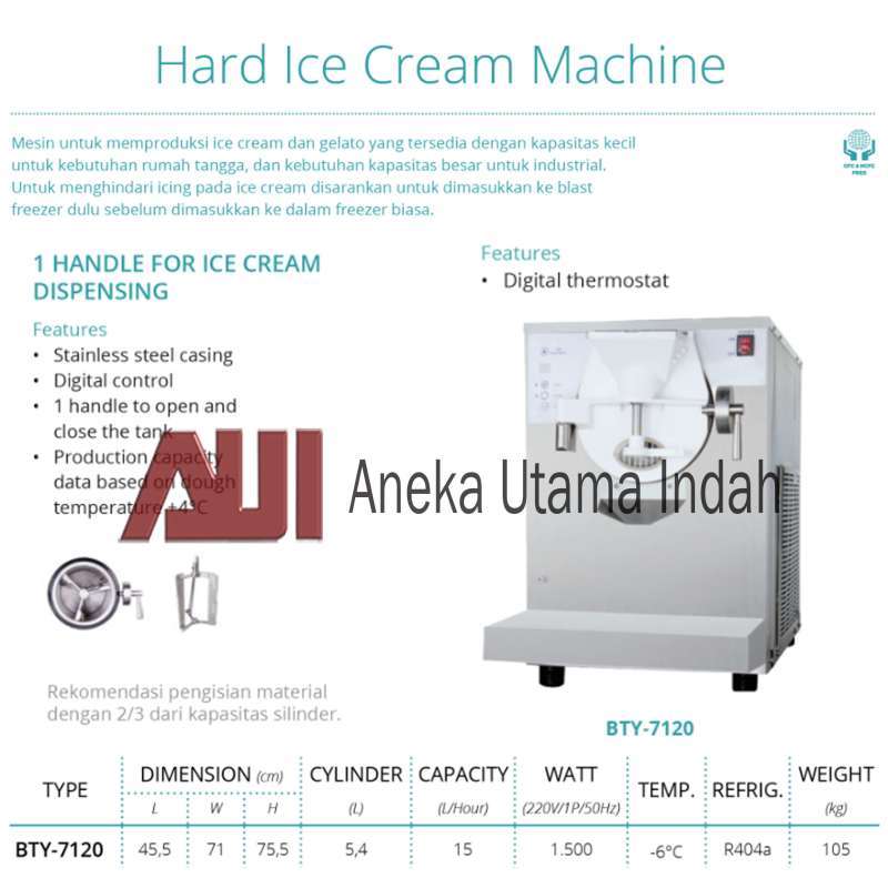 Promo Hard Ice Cream Maker GEA (BTY7120) Diskon 25 di Seller Aneka