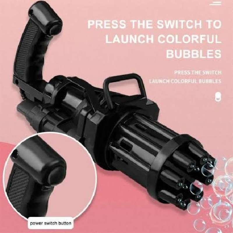 Jual Mainan Tembakan Bubble Gun Tiktok Pistol Pembuat Gelembung Balon