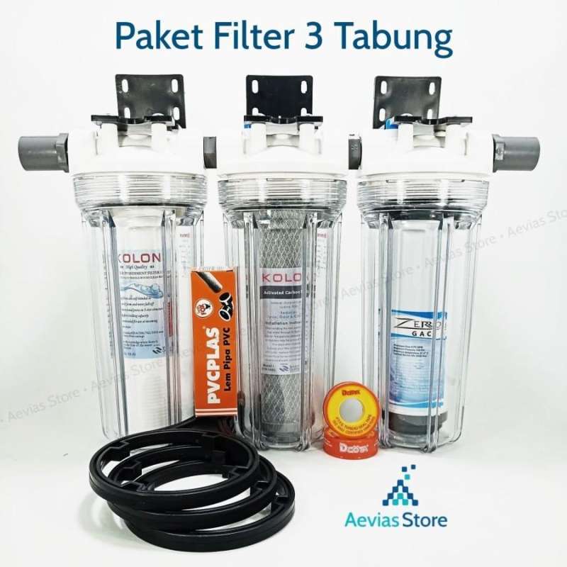 Jual Filter Air Saringan Air Pdam, Pam, Sumur, 3 Tabung / Tahap, 10. Di Seller Aevias Store