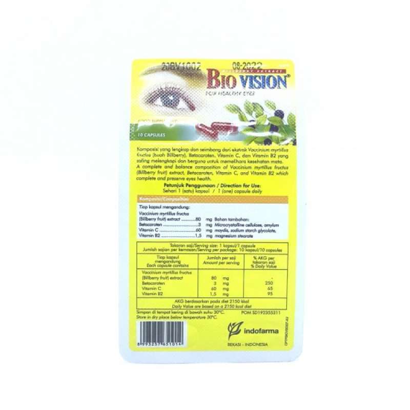 Promo Biovision Caps 10's Diskon 10% Di Seller Apotek Surya Sehat ...