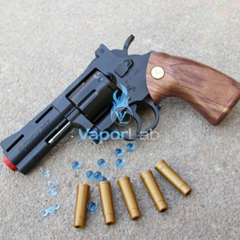 Jual Mainan Anak Replika Toy Gun Pistol Revolver Colt Python 357 Water ...