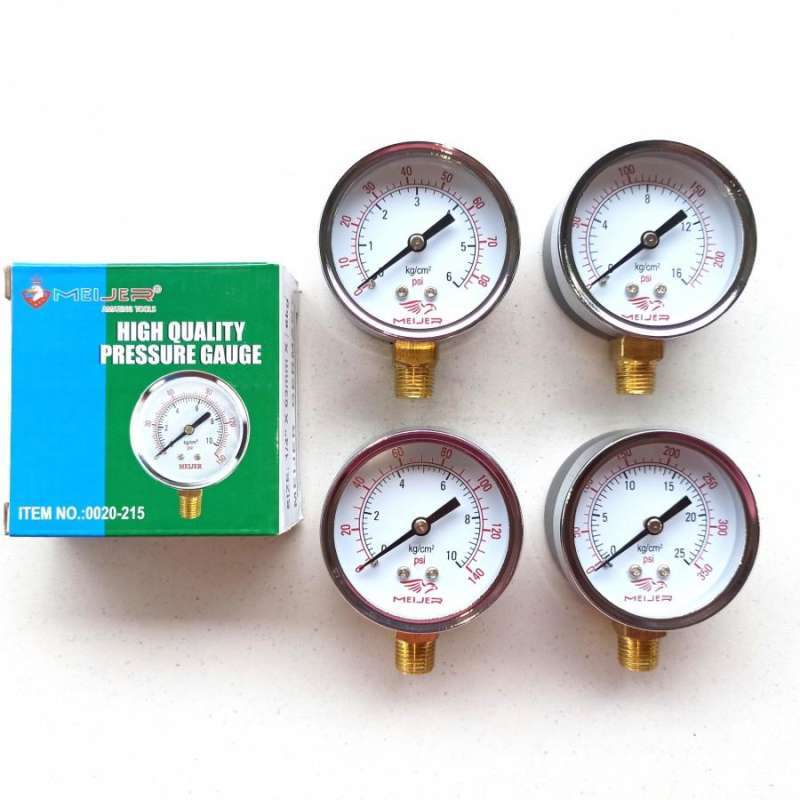 Jual MANOMETER 2,5 MEIJER PRESSURE GAUGE ALAT UKUR TEKANAN ANGIN - 10 ...