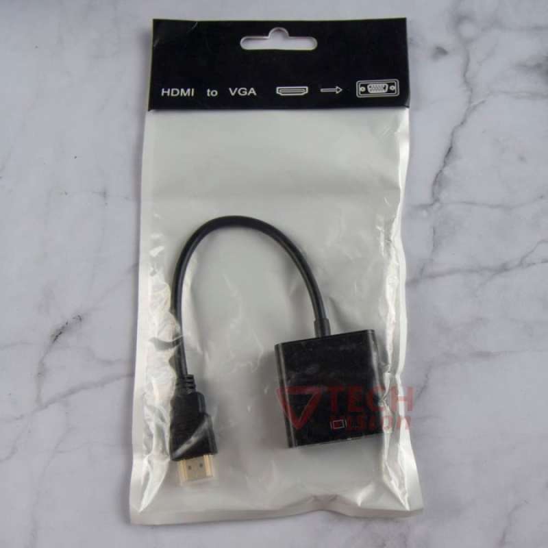 Jual Converter HDMI to VGA (HDMI ke VGA Adapter) di Seller TechVision