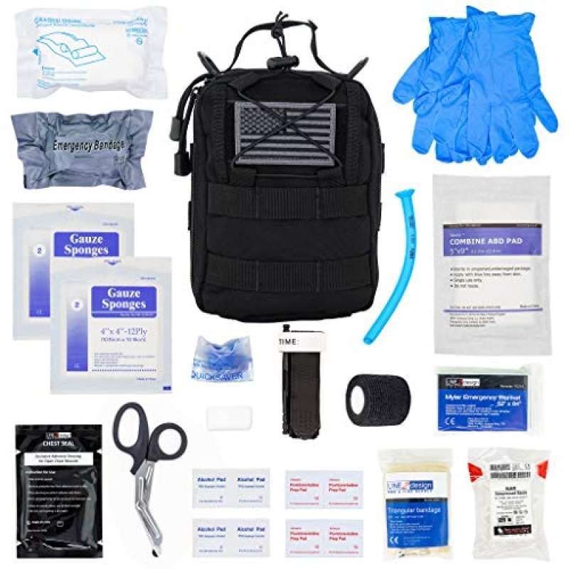Promo LINE2design Complete Survival Kit IFAK Bags EMS EMT Emergency Response Fully Stocked