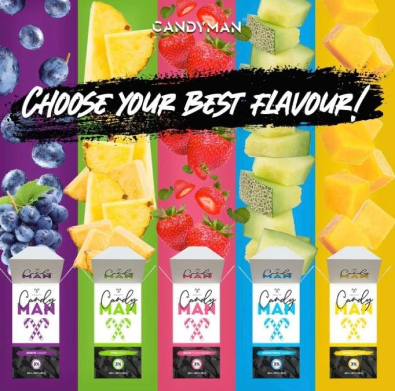 Jual Candy Man Fruity Series Liquid 60Ml Freebase 3Mg By Candyman Juice