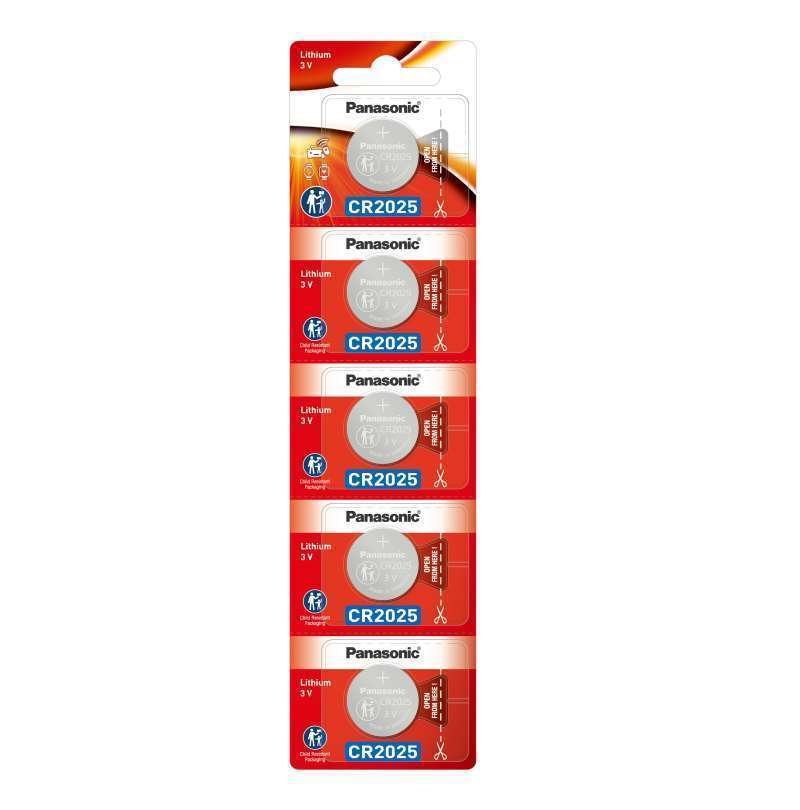 Promo Panasonic Battery Kancing Lithium Coin CR2025/5BE [5 Pcs] Diskon 29 di Seller Indohome