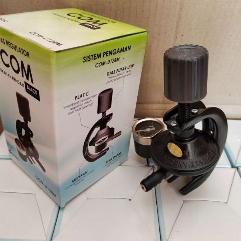 Jual REGULATOR GAS DESTEC METERAN JEPIT PUTAR COM 201 M di Seller GOOD