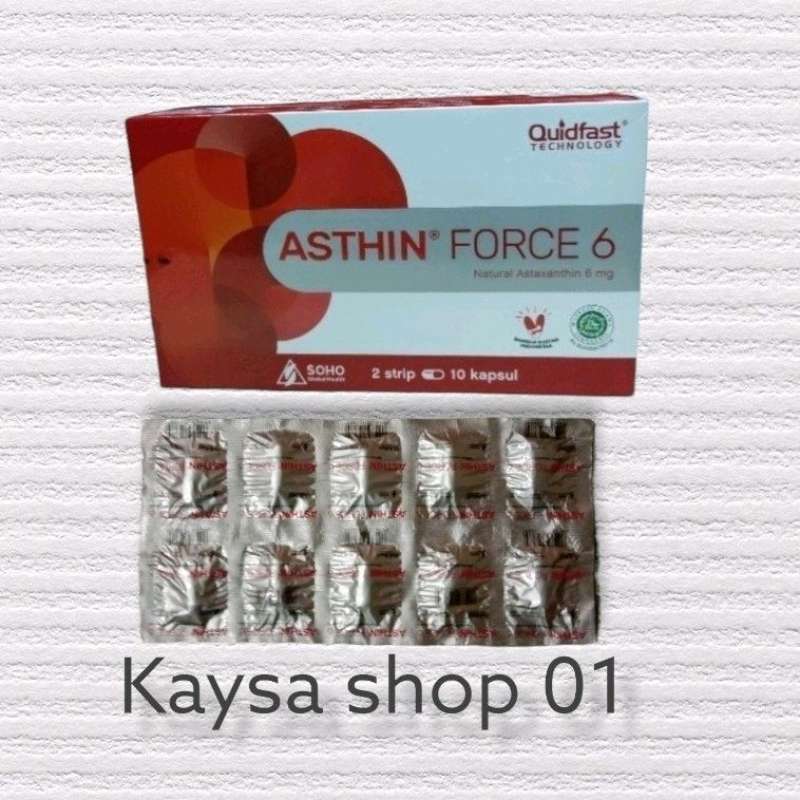 Jual ASTHIN force 6 strip 10 kapsul di Seller Apotik AC farma shop