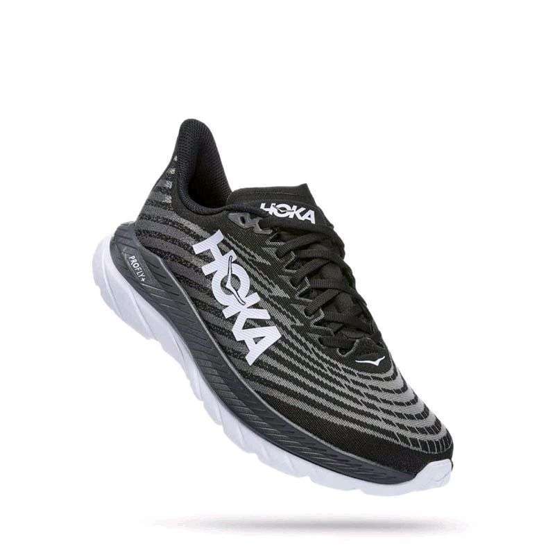 Jual Hoka Mach 5 Men's Road Running Shoes Black / Castlerock Original