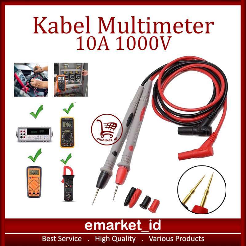 Jual Kabel Multimeter 10a 1000v / Probe Tester Multitester Jarum ...