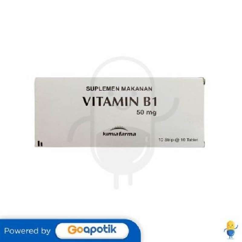 Jual VITAMIN B1 KIMIA FARMA 50 MG BOX 100 TABLET di Seller Apotik gamma