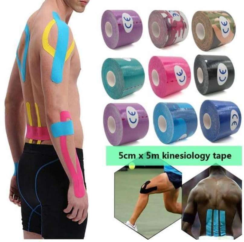 Jual Kinesiology Tape, Kinesio Tape, Taping Original, Kinesio 5 CM x 5 M di Seller Murba Legend