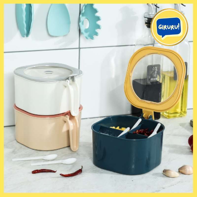 tempat bumbu dapur 6 in 1 seasoning kotak bumbu botol bumbu