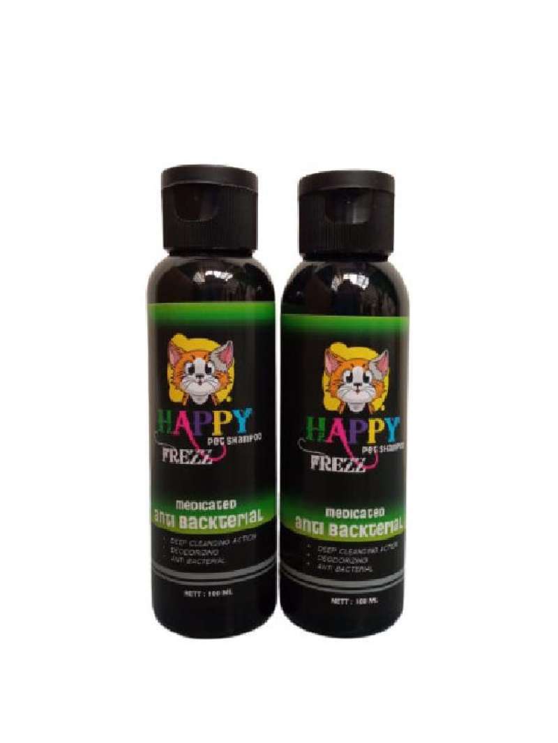 Jual Shampoo Kucing Anjing Happy Frezz Medicated Anti Jamur 100Ml di