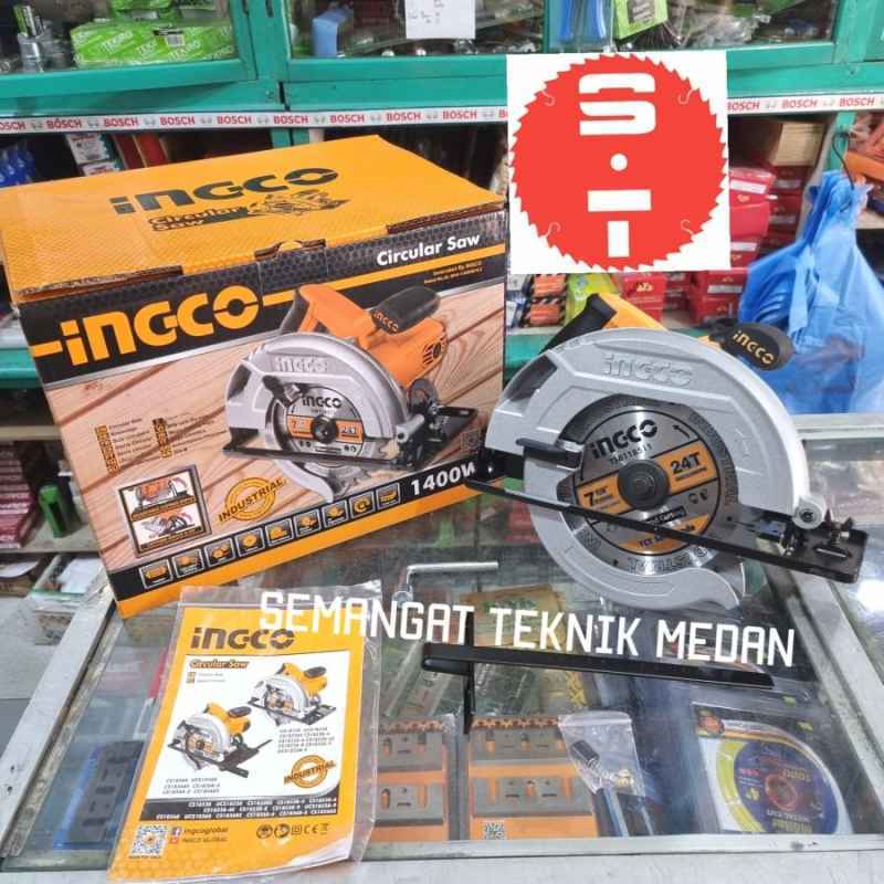 Jual CS18528 MESIN BELAH POTONG KAYU CIRCULAR SAW 7 1400 W INGCO CS