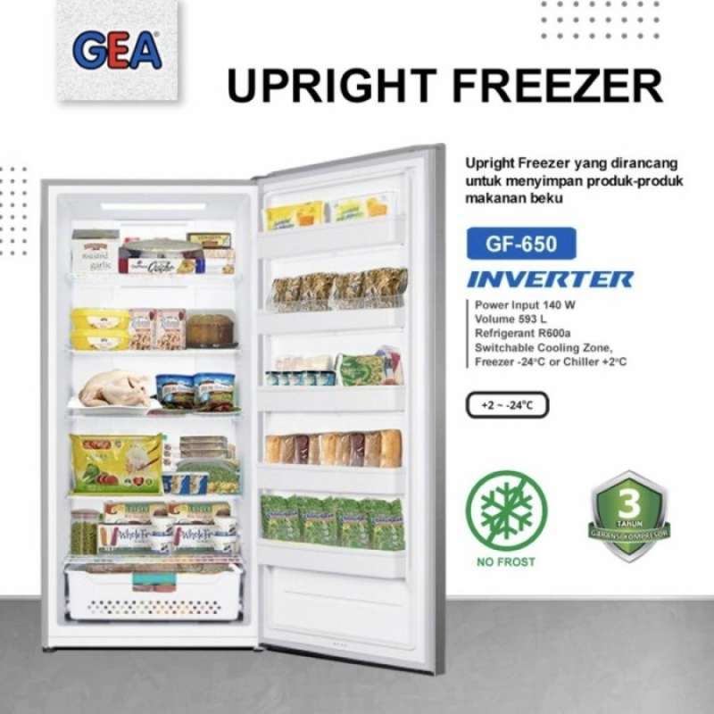 Promo GEA GF 650 Upright Freezer GEA GF650 Besar di Seller KIOS