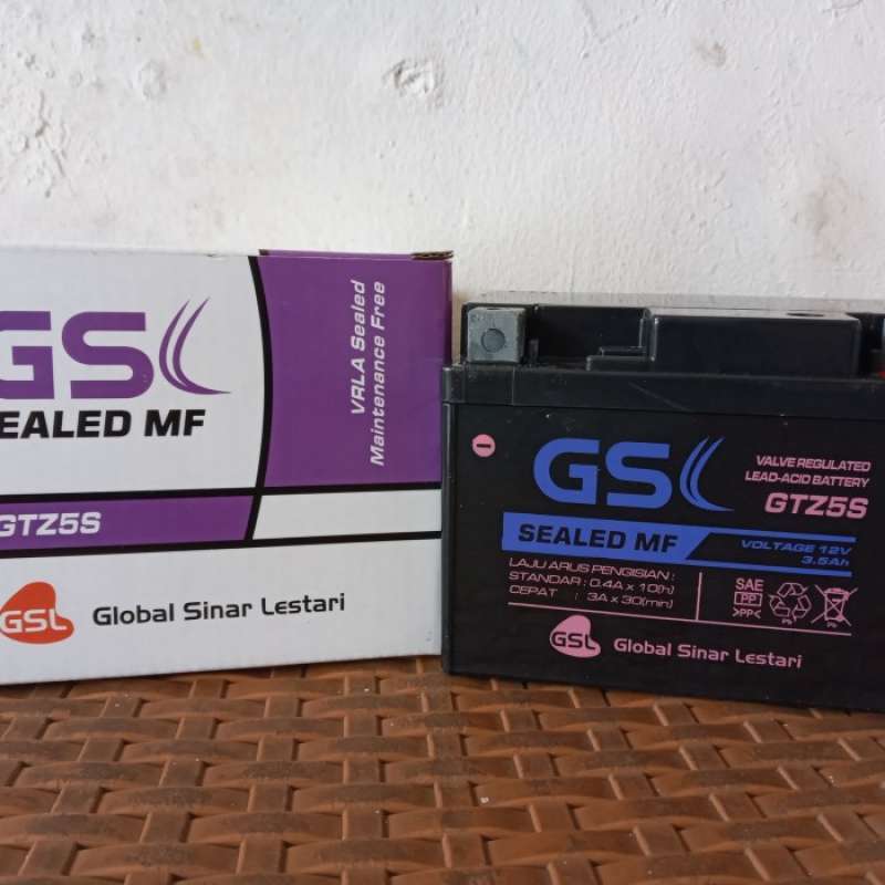 Jual Aki Motor Vario 125/110 GS L GTZ5S (KERING) di Seller Alfa Auto