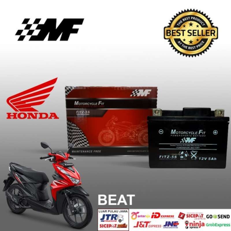 Jual Aki motor honda beat series GTZ5S aki kering motorcycle fit FITZ5S