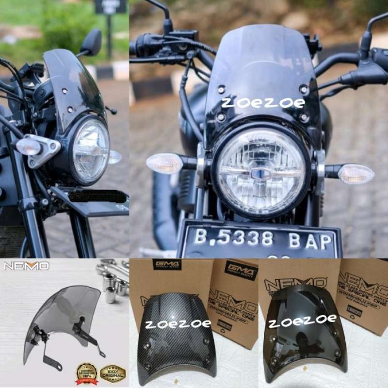 Promo WINDSHIELD NEMO YAMAHA XSR 155 KACA DEPAN XSR 155 NEMO Diskon 44