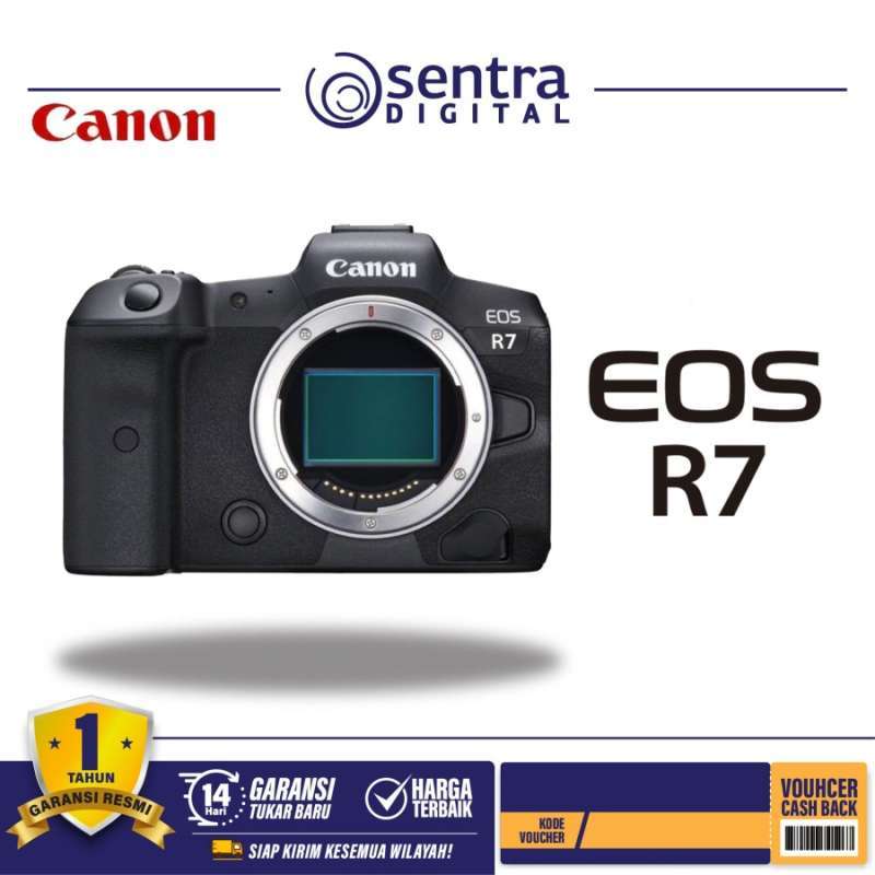 Promo CANON EOS R7 RFBODY ONLY / MIRRORLESS CANON EOS R7 RESMI Diskon